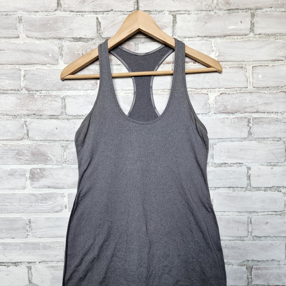 Lululemon Black & White Striped Tank Size 8